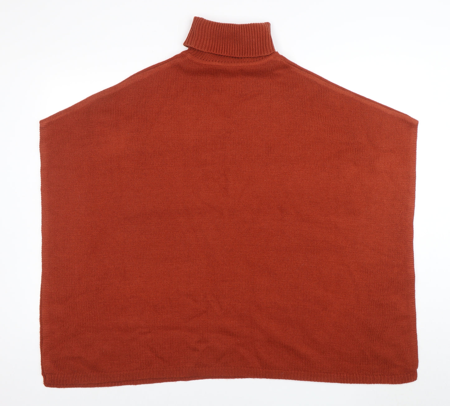 First and I Women’s Brown Roll Neck Knit Cape Jumper One Size