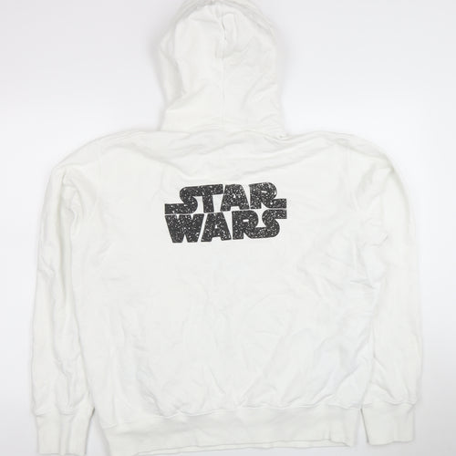 UNIQLO Men’s White Star Wars Graphic Pullover Hoodie Size L