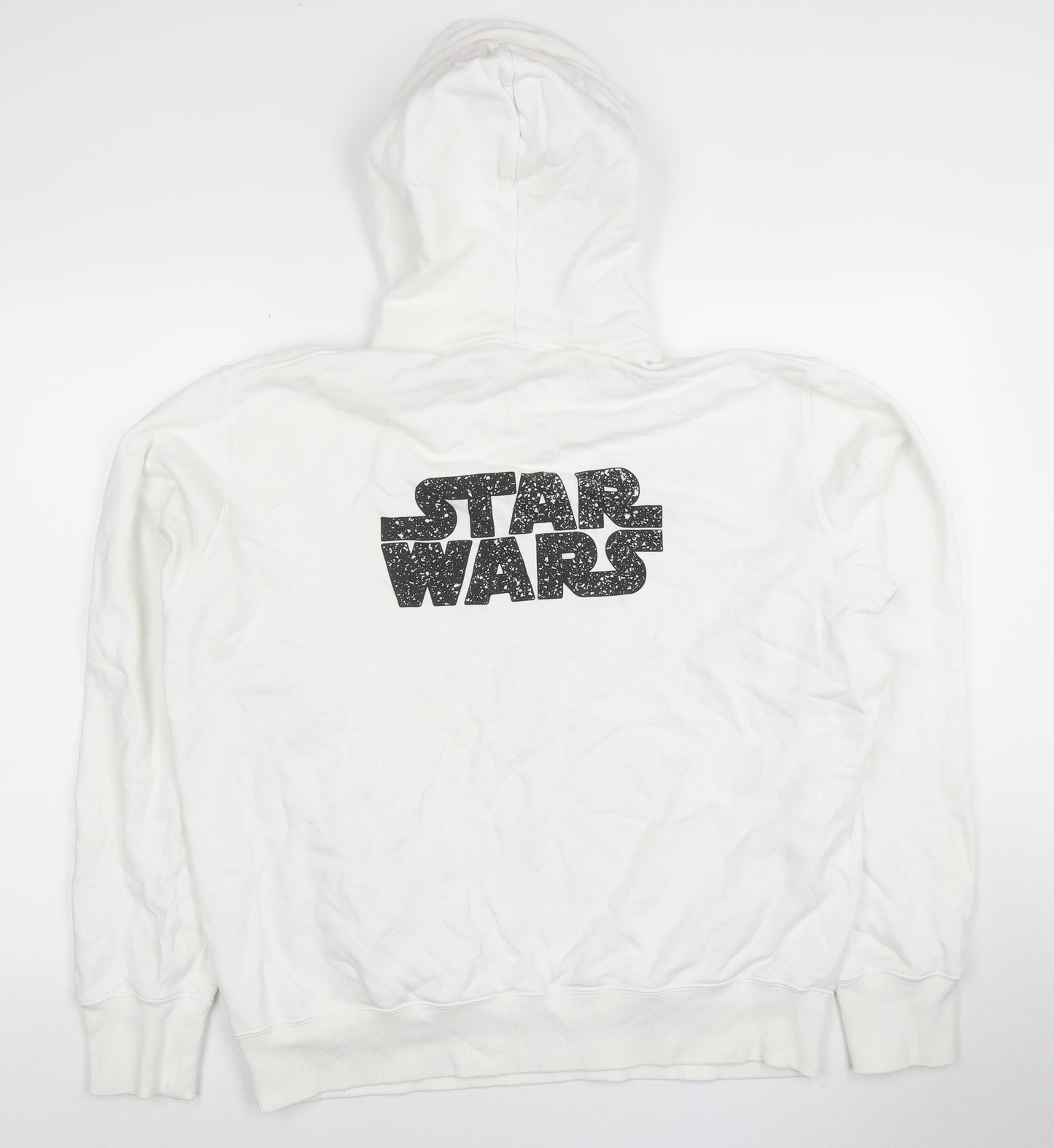 UNIQLO Men’s White Star Wars Graphic Pullover Hoodie Size L