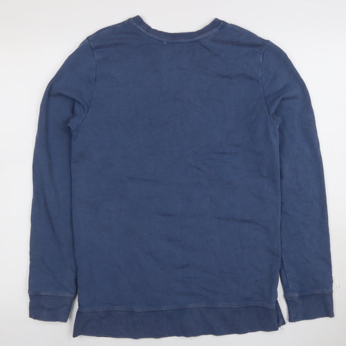 H&M Boys Blue Long Sleeve SKATE Sweatshirt Cotton Blend Size M