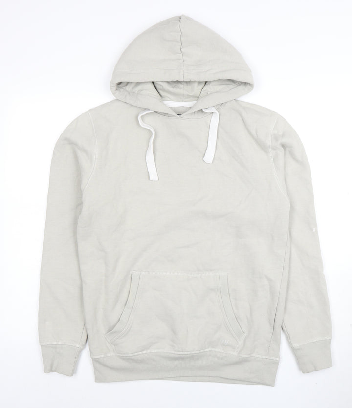 Rydale Men's Beige Pullover Hoodie Size S Cotton Blend Fleece