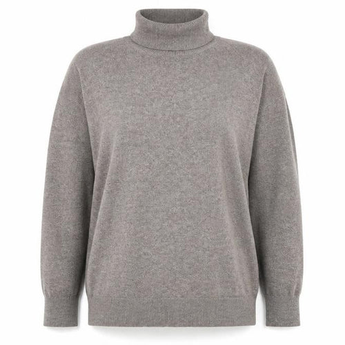 Marks and Spencer Womens Grey Roll Neck Long Sleeve Classic Jumper XL