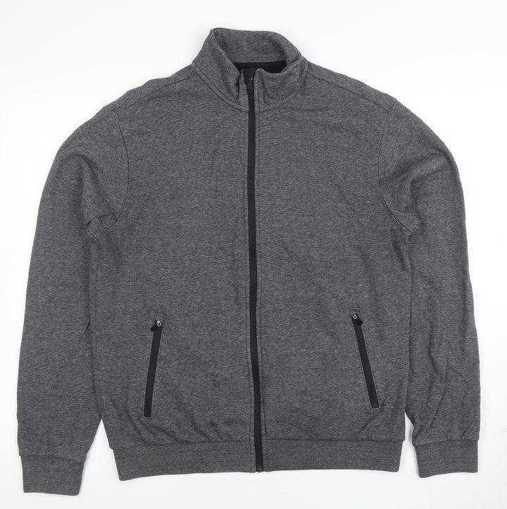 Marks and Spencer Men's Grey Full Zip Sweatshirt Small Regular Fit