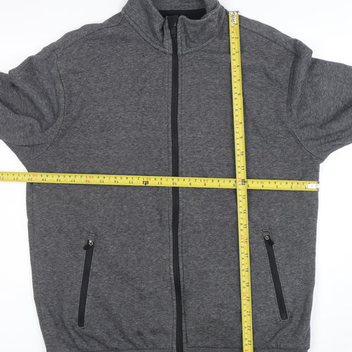 Marks and Spencer Men's Grey Full Zip Sweatshirt Small Regular Fit
