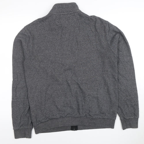 Marks and Spencer Men's Grey Full Zip Sweatshirt Small Regular Fit