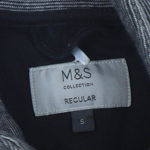 Marks and Spencer Men's Grey Full Zip Sweatshirt Small Regular Fit
