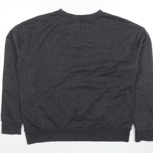 The Simpsons Men's Dark Grey Sweatshirt S Graphic Crew Neck Pullover