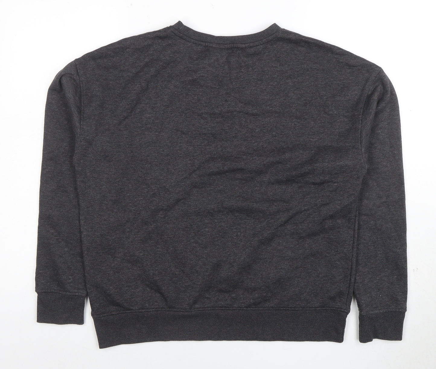 The Simpsons Men's Dark Grey Sweatshirt S Graphic Crew Neck Pullover