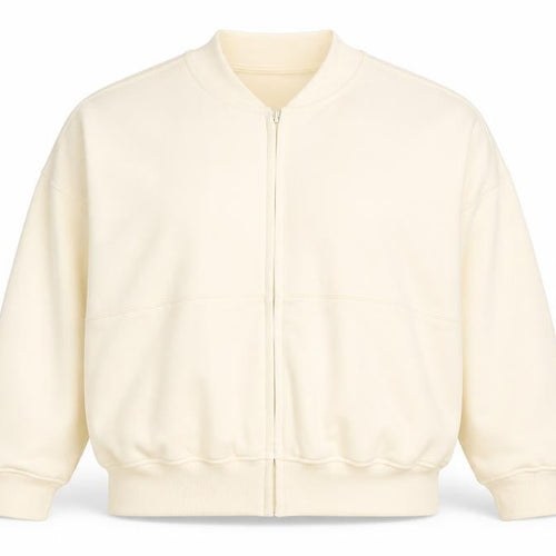 Rising Women’s Beige Full Zip Sweatshirt XS/S Cotton Blend