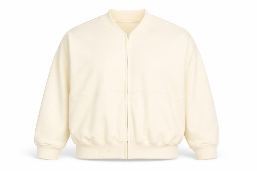 Rising Women’s Beige Full Zip Sweatshirt XS/S Cotton Blend