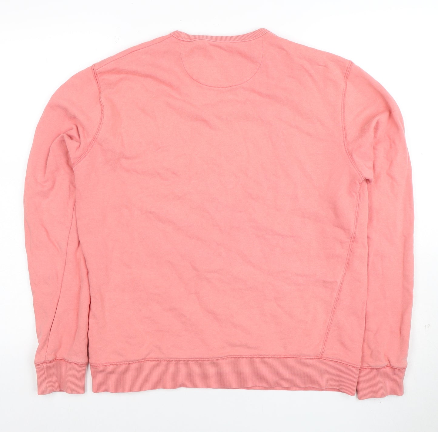Farah Men's Pink Cotton Crew Neck Sweatshirt Size L