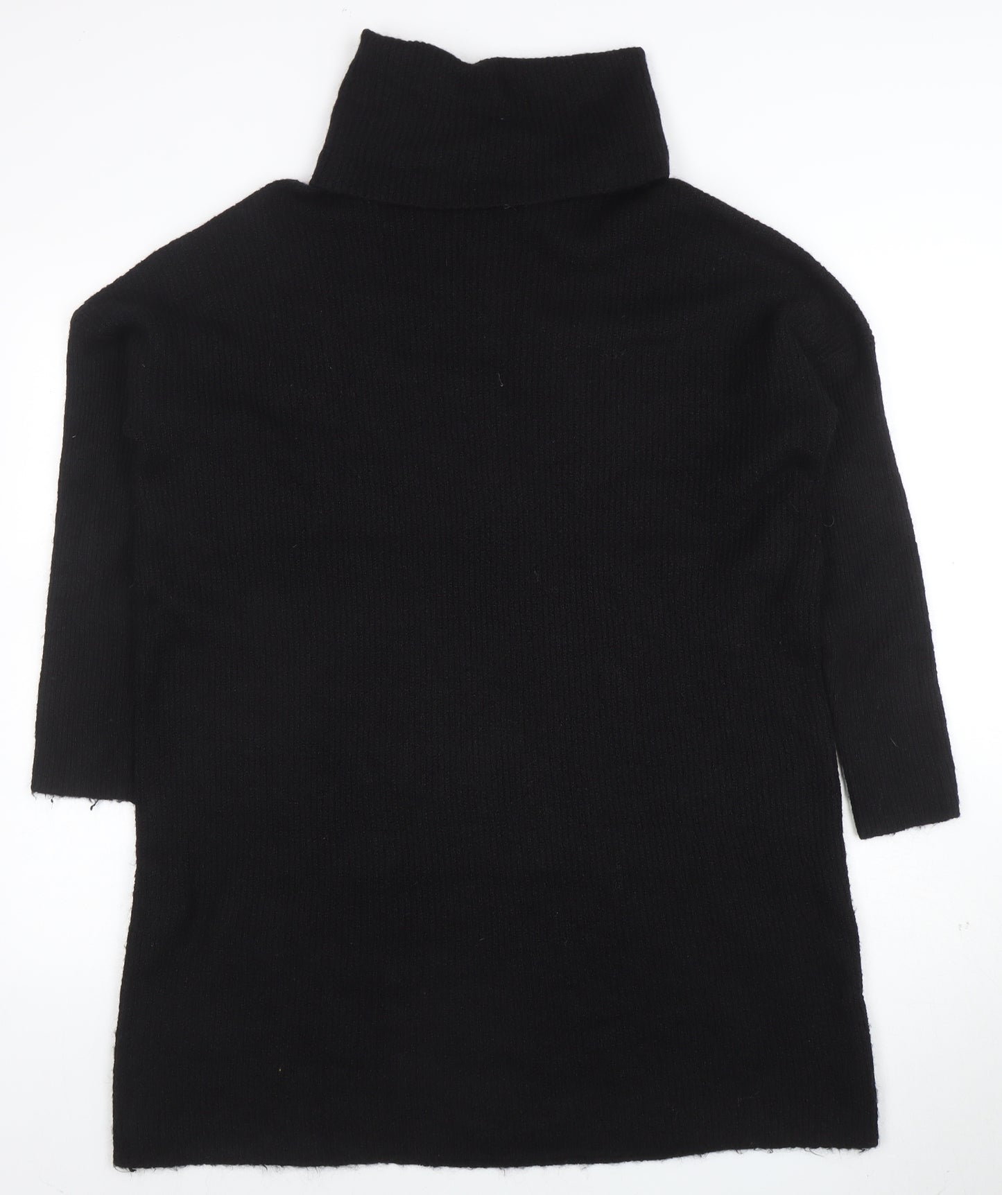 ONLY Women’s Black Roll Neck Long Sleeve Wool Blend Jumper XL