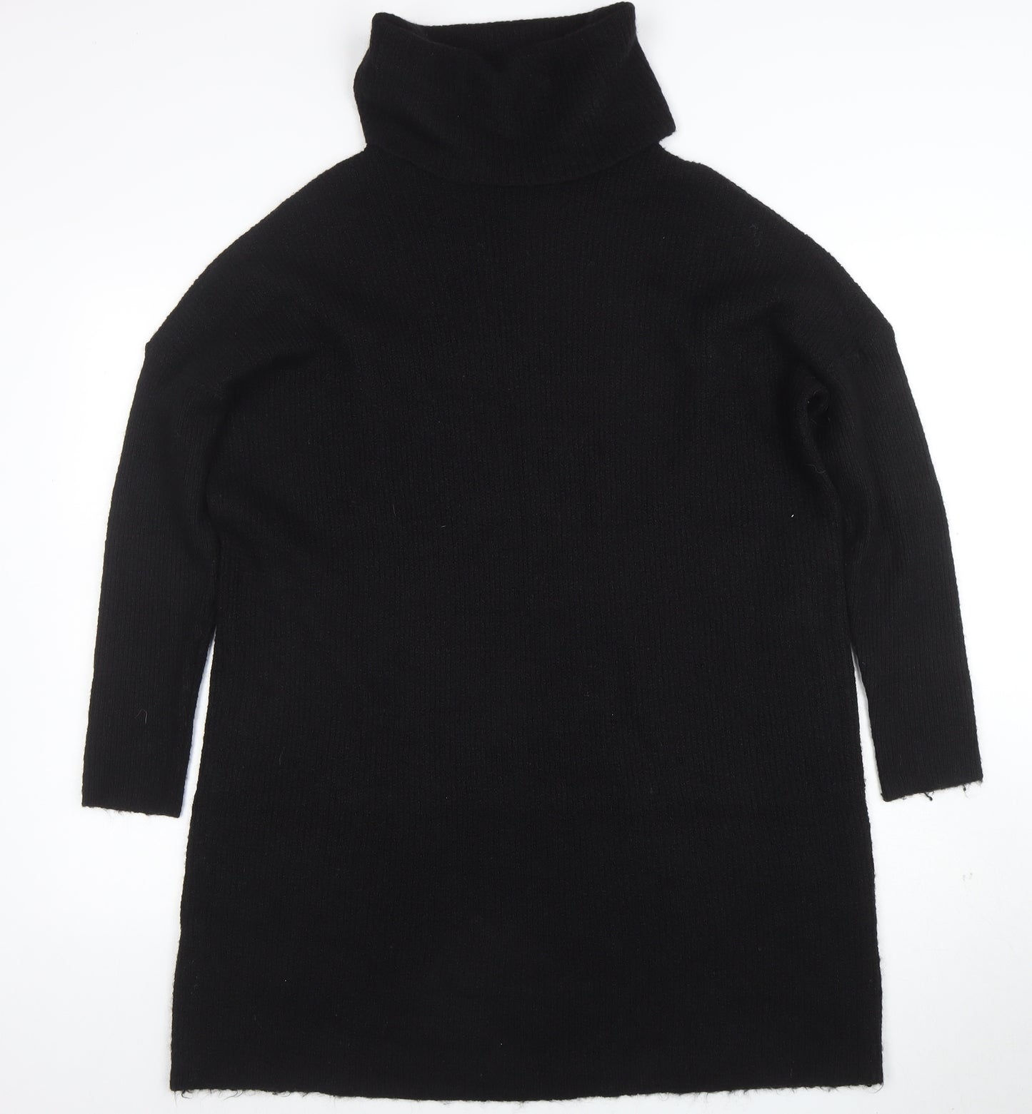 ONLY Women’s Black Roll Neck Long Sleeve Wool Blend Jumper XL