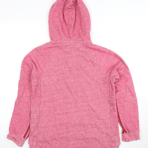 Adidas Womens Pink Pullover Hoodie Small Drawstring Kangaroo Pocket