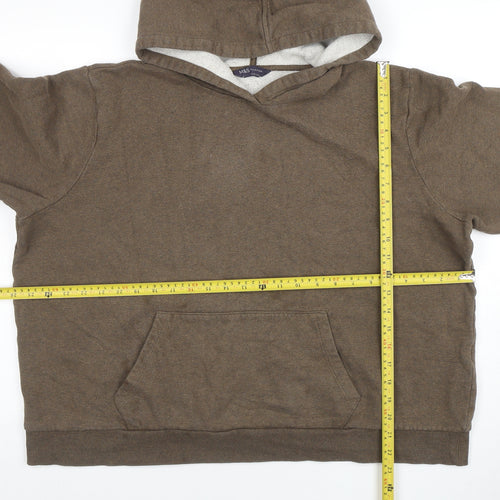 Marks and Spencer Women Brown Pullover Hoodie XL Cotton Blend