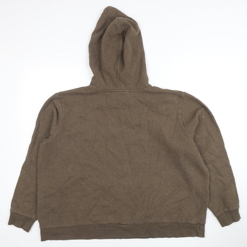 Marks and Spencer Women Brown Pullover Hoodie XL Cotton Blend
