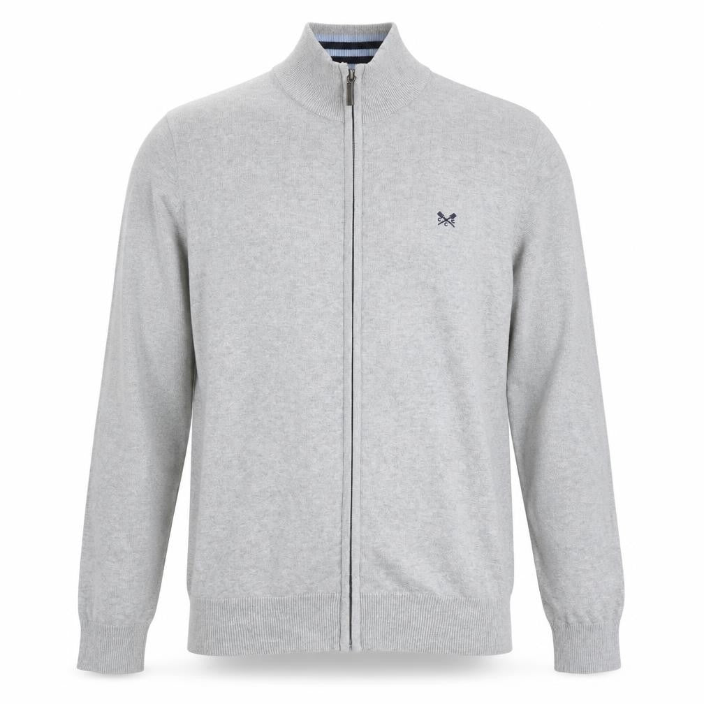 Crew Clothing Company Men's Grey Full Zip Cotton Sweatshirt M