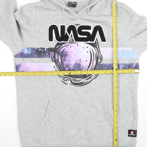 Southpole Men’s Grey NASA Pullover Hoodie Size L Regular Fit
