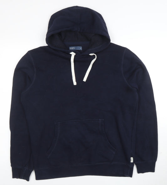 Easy Men’s Blue Pullover Hoodie Fleece Medium Regular Fit