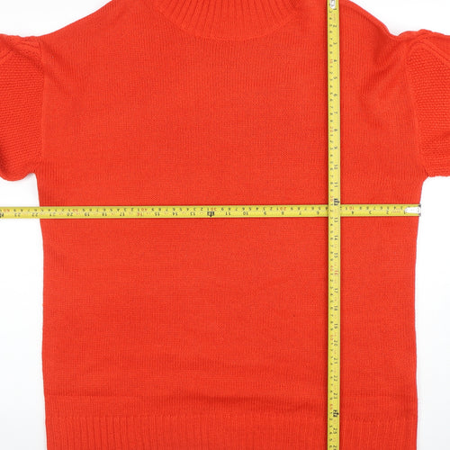 Missguided Women’s Red Roll Neck Petite Jumper Size 10