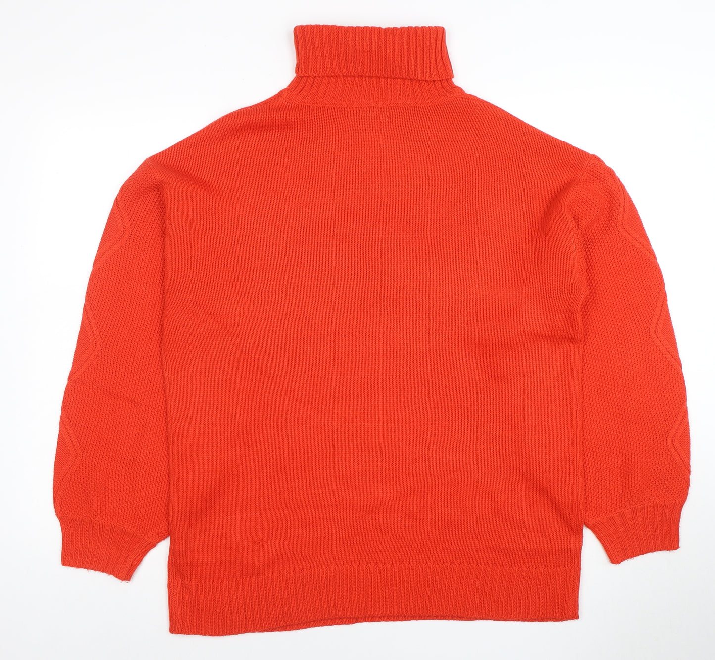 Missguided Women’s Red Roll Neck Petite Jumper Size 10