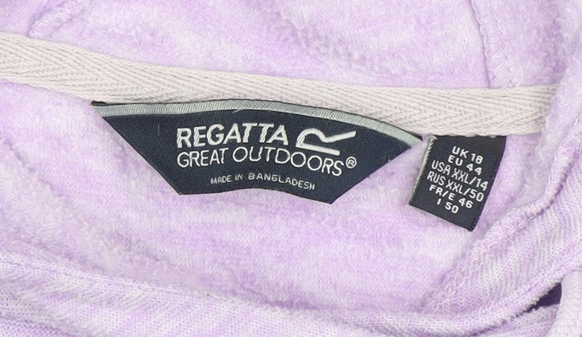 Regatta Great Outdoors Women’s Lilac Pullover Hoodie Size 18 Polyester