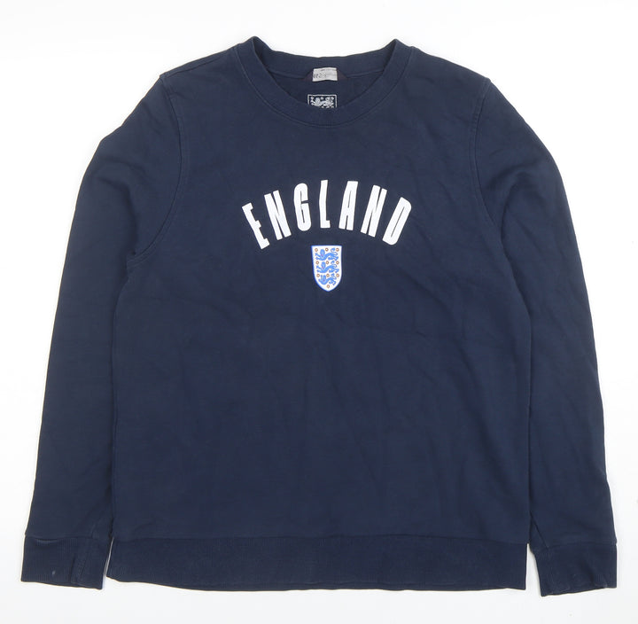 Marks and Spencer Women Navy England Crew Neck Sweatshirt Size M