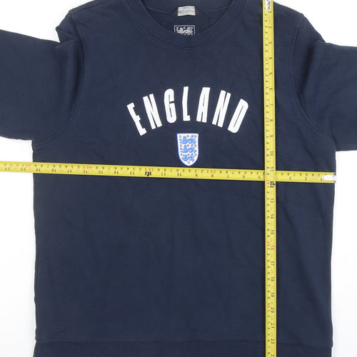 Marks and Spencer Women Navy England Crew Neck Sweatshirt Size M