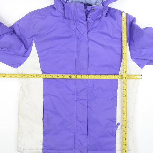 Mountain Warehouse Girls Purple Ski Jacket 13 Years Waterproof Hooded Winter Coat
