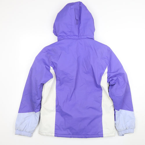 Mountain Warehouse Girls Purple Ski Jacket 13 Years Waterproof Hooded Winter Coat