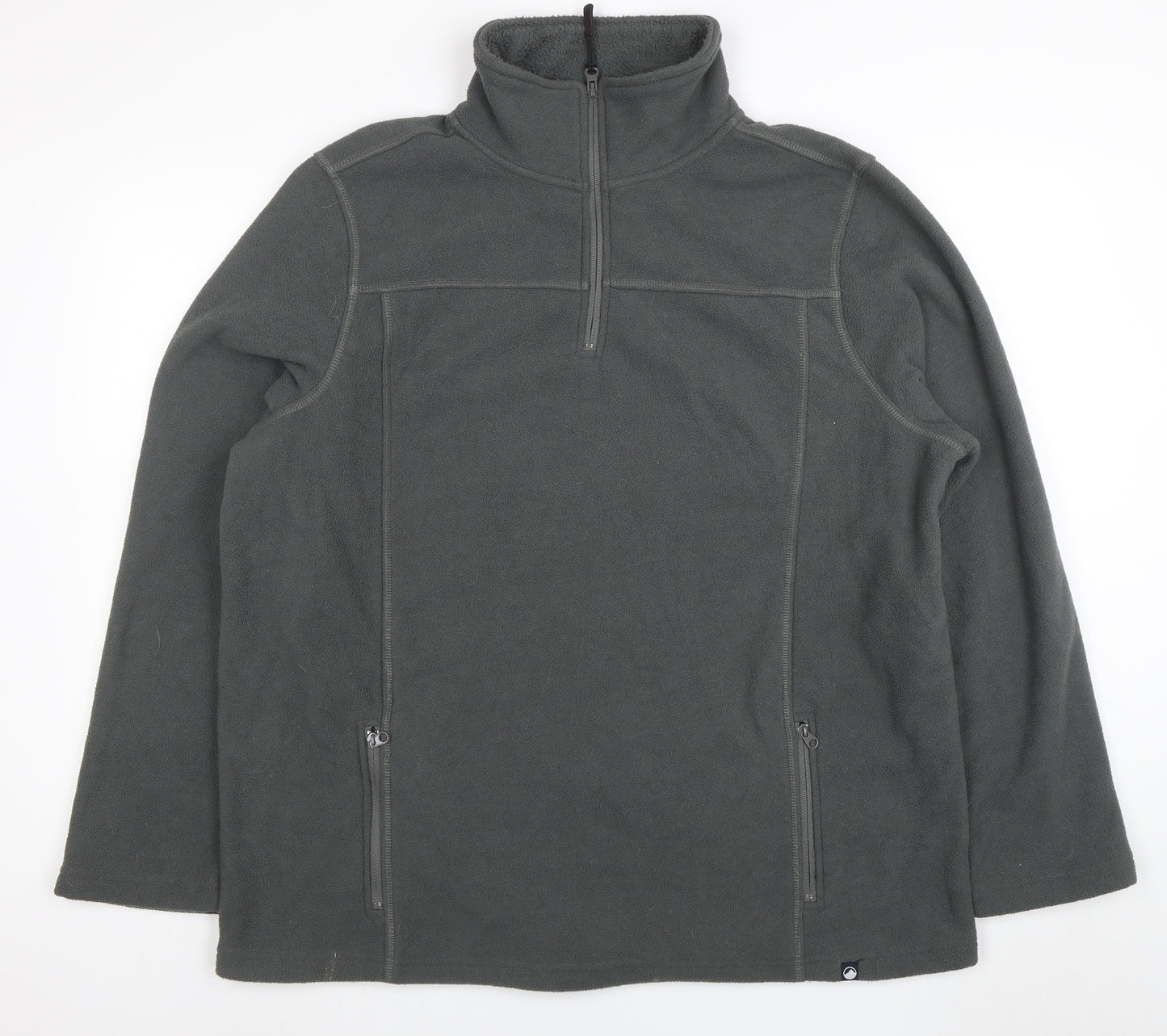 Peter Storm Mens Grey Fleece 1/2 Zip Pullover Sweatshirt L
