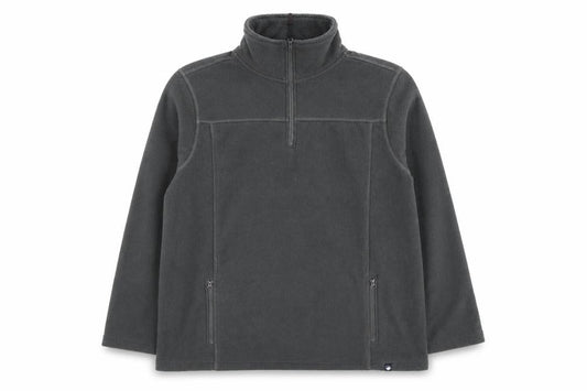 Front view of Peter Storm men’s grey fleece 1/2 zip pullover sweatshirt l