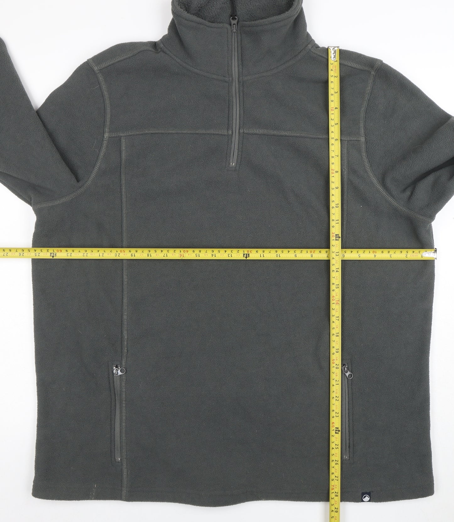 Peter Storm Mens Grey Fleece 1/2 Zip Pullover Sweatshirt L