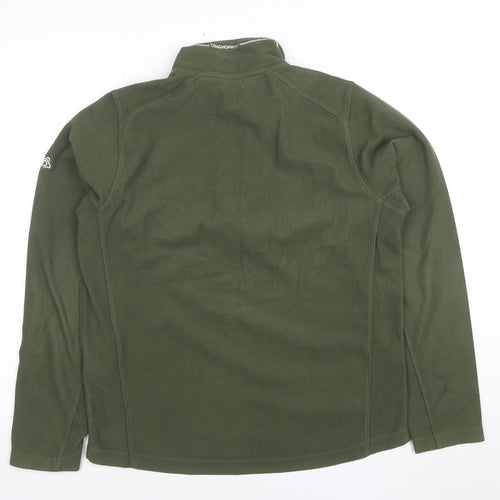 Craghoppers Men's Green Fleece 1/4 Zip Pullover Sweatshirt S