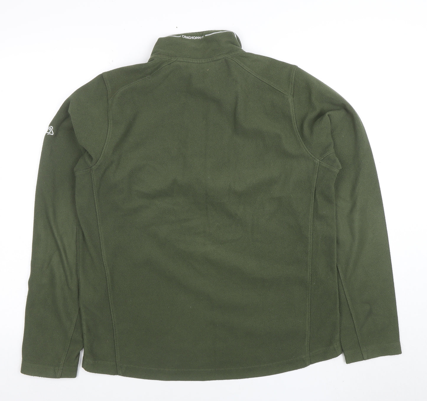 Craghoppers Men's Green Fleece 1/4 Zip Pullover Sweatshirt S