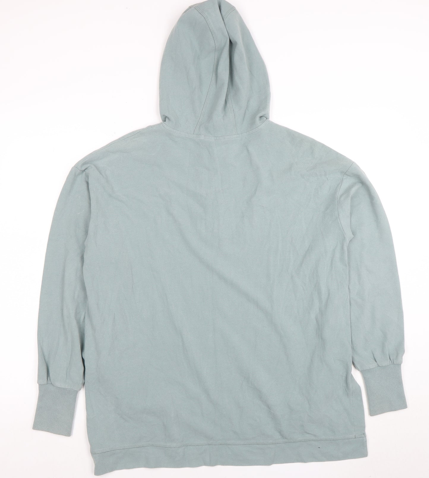 Sweaty Betty Womens Blue Hooded 1/2 Zip Pullover Hoodie XS Cotton Blend