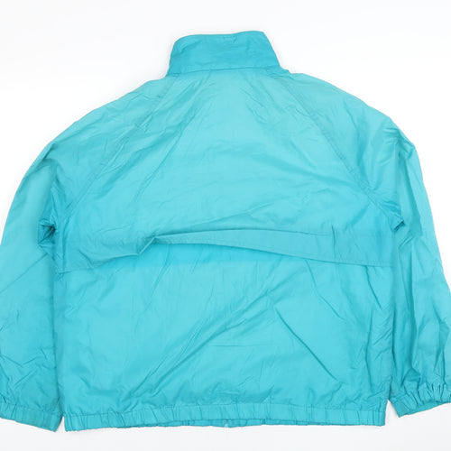 Cabin Creek Women's Blue L Windbreaker Jacket Nylon Full Zip