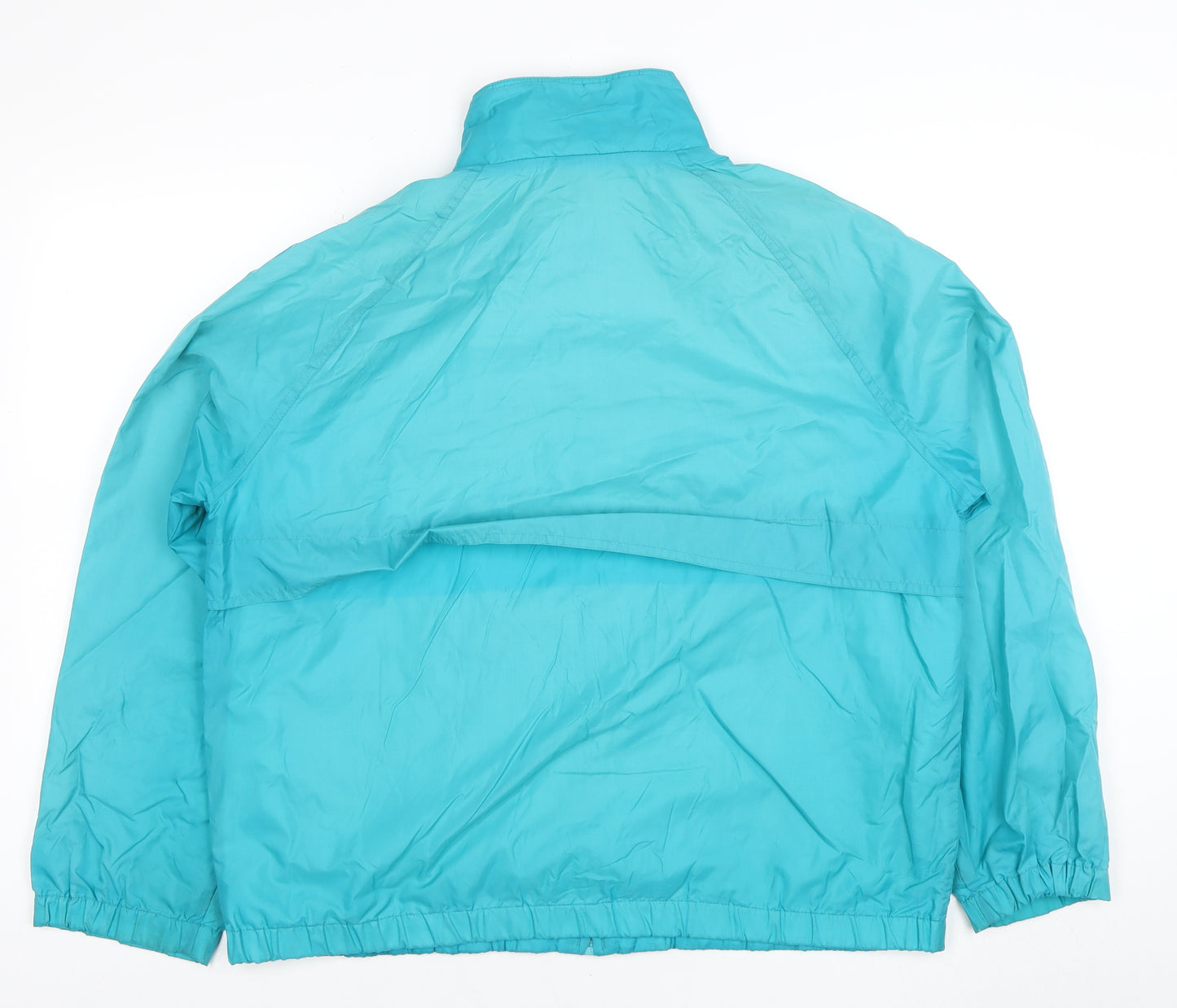 Cabin Creek Women's Blue L Windbreaker Jacket Nylon Full Zip