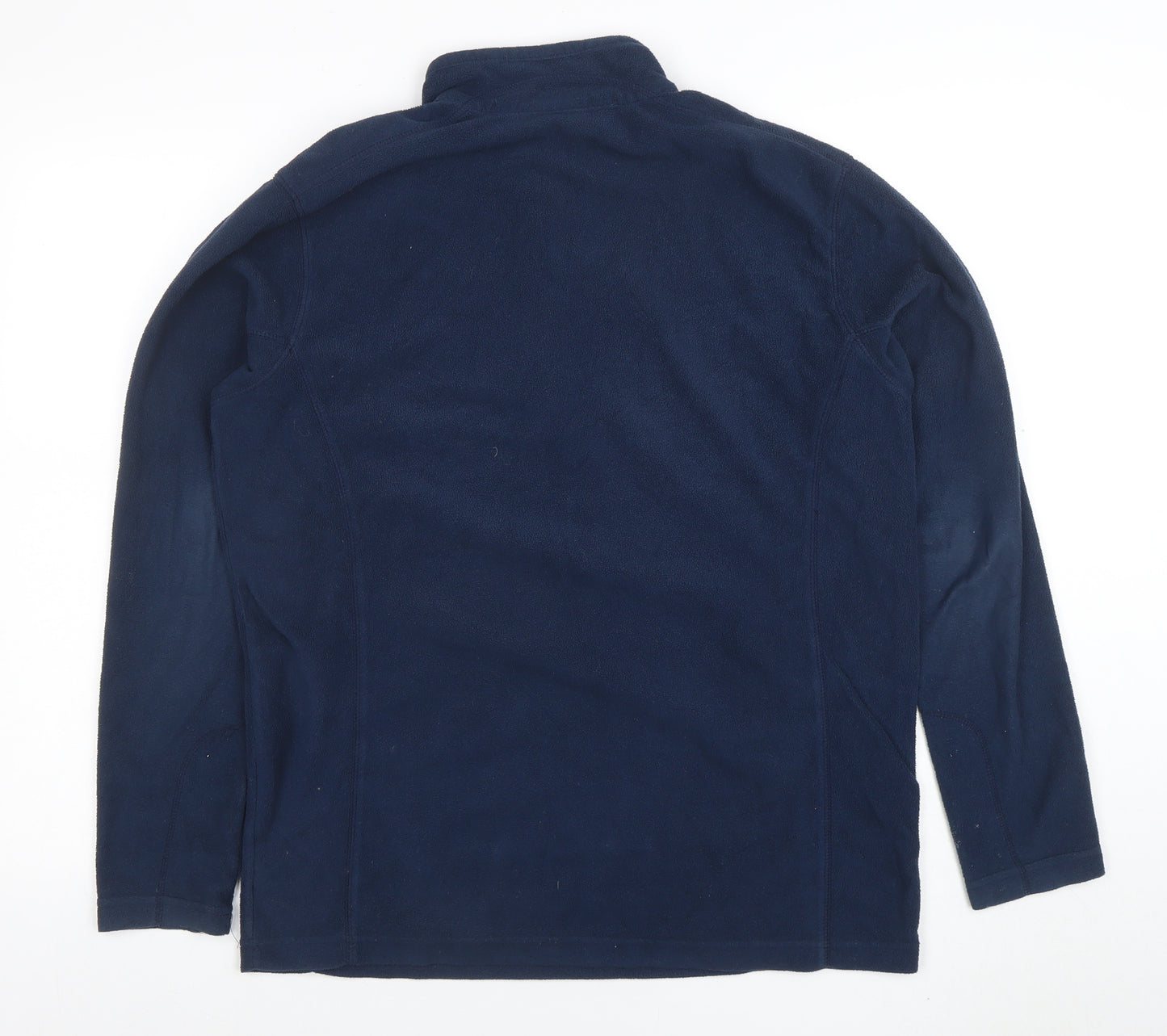 Columbia Mens Blue Fleece 1/4 Zip Pullover Sweatshirt M