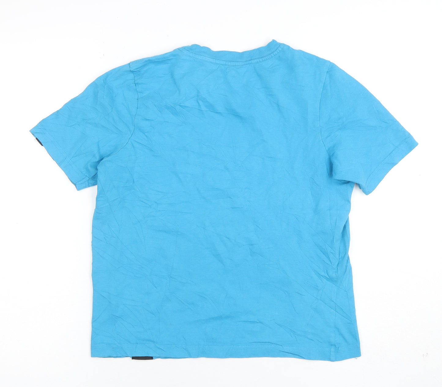 No Fear Boys Blue Graphic Skull Short Sleeve Cotton T-Shirt 13 Years