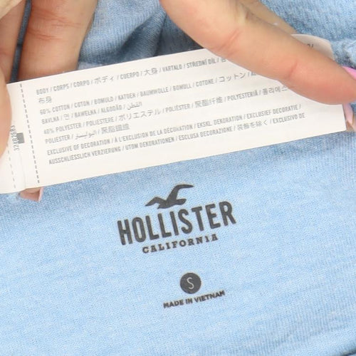 Hollister Men’s Blue Small Crew Neck Lightweight Pullover Sweatshirt