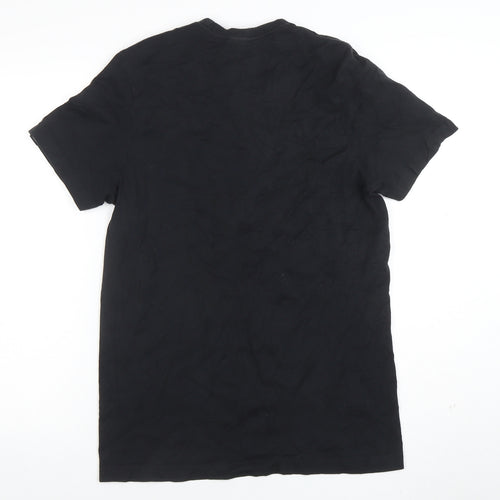 adidas Men's Black Small Logo Sports Cotton T-Shirt