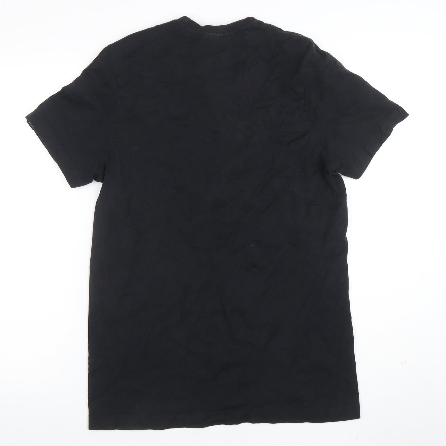 adidas Men's Black Small Logo Sports Cotton T-Shirt