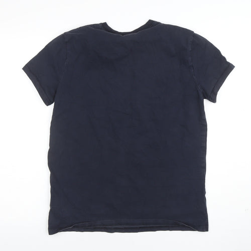 Superdry Men's Blue Crew Neck Cotton Short Sleeve T-Shirt M