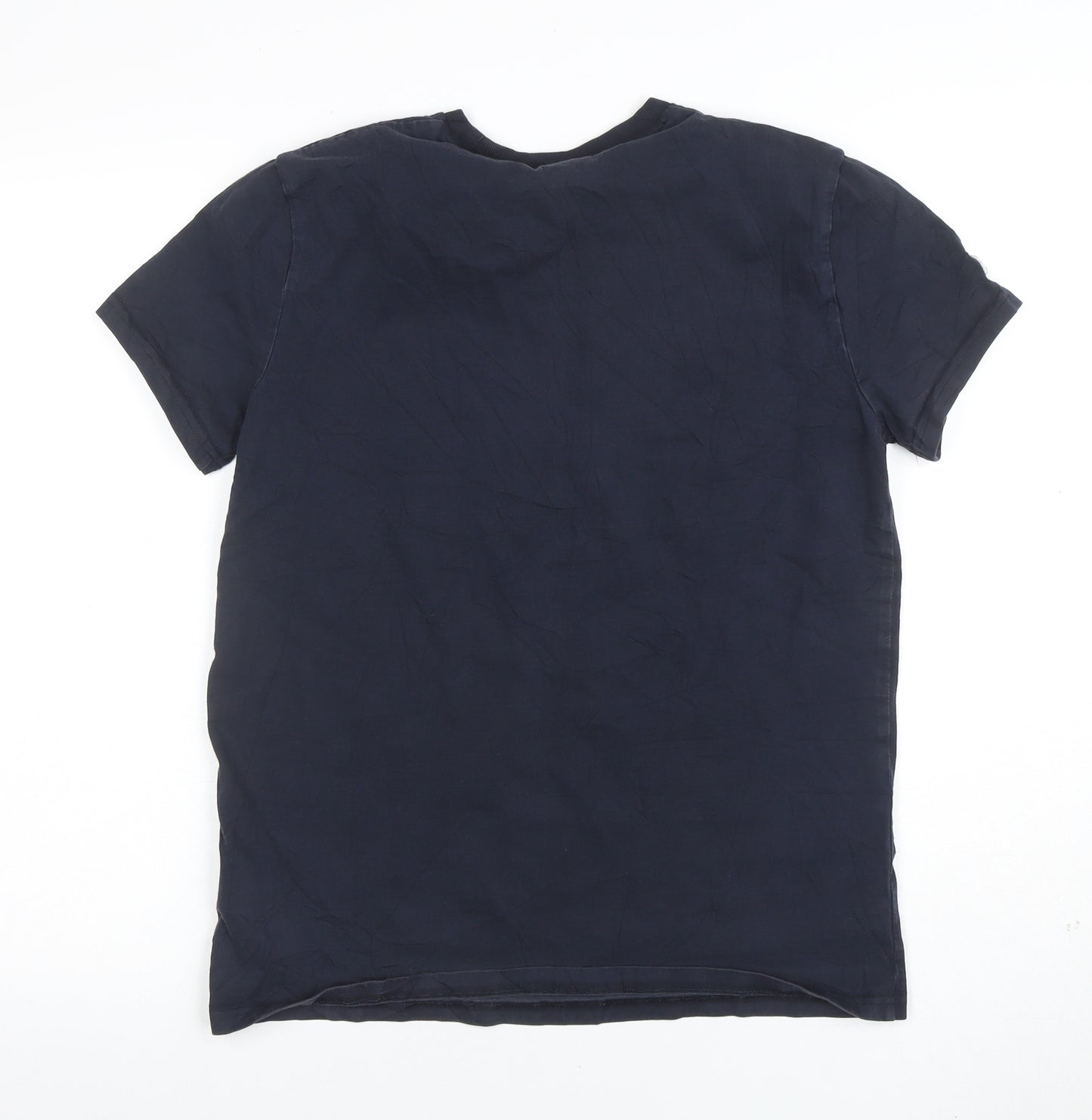 Superdry Men's Blue Crew Neck Cotton Short Sleeve T-Shirt M
