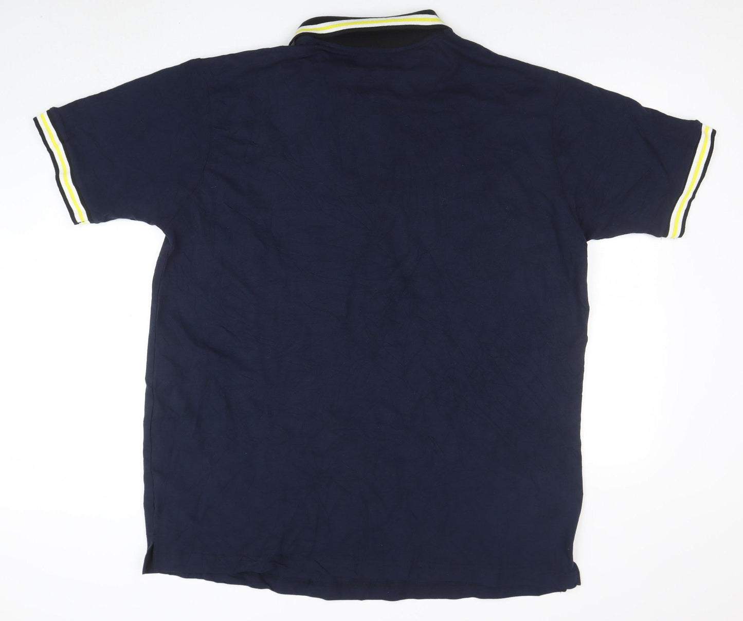 Bigdude Men's Navy Blue 2XL Cotton Short Sleeve Polo Shirt