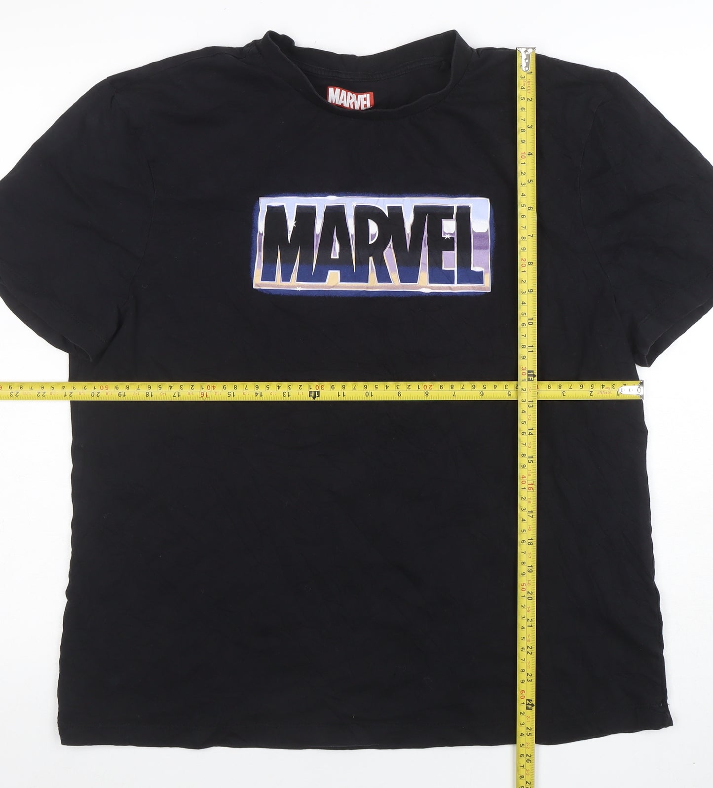 Marvel Men's Black 2XL Crew Neck Graphic T-Shirt