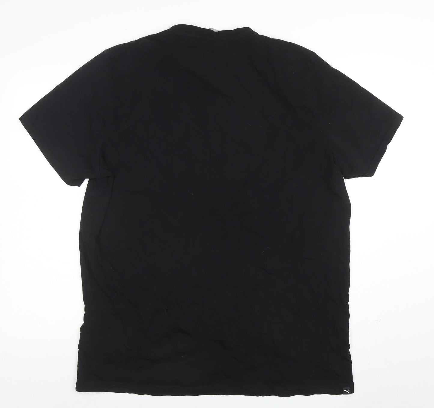 Puma Men's Black 2XL Graphic Sports Cotton T-Shirt