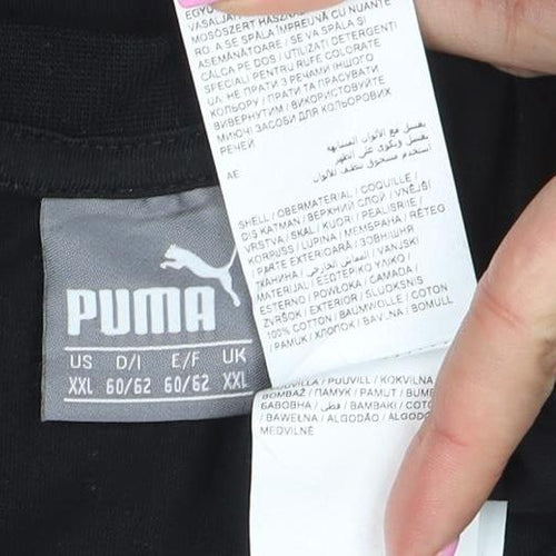 Puma Men's Black 2XL Graphic Sports Cotton T-Shirt