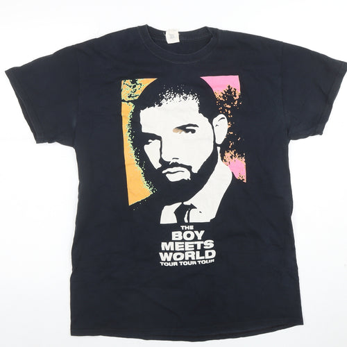 Gildan Men's Black Medium Boy Meets World Tour Graphic T-Shirt